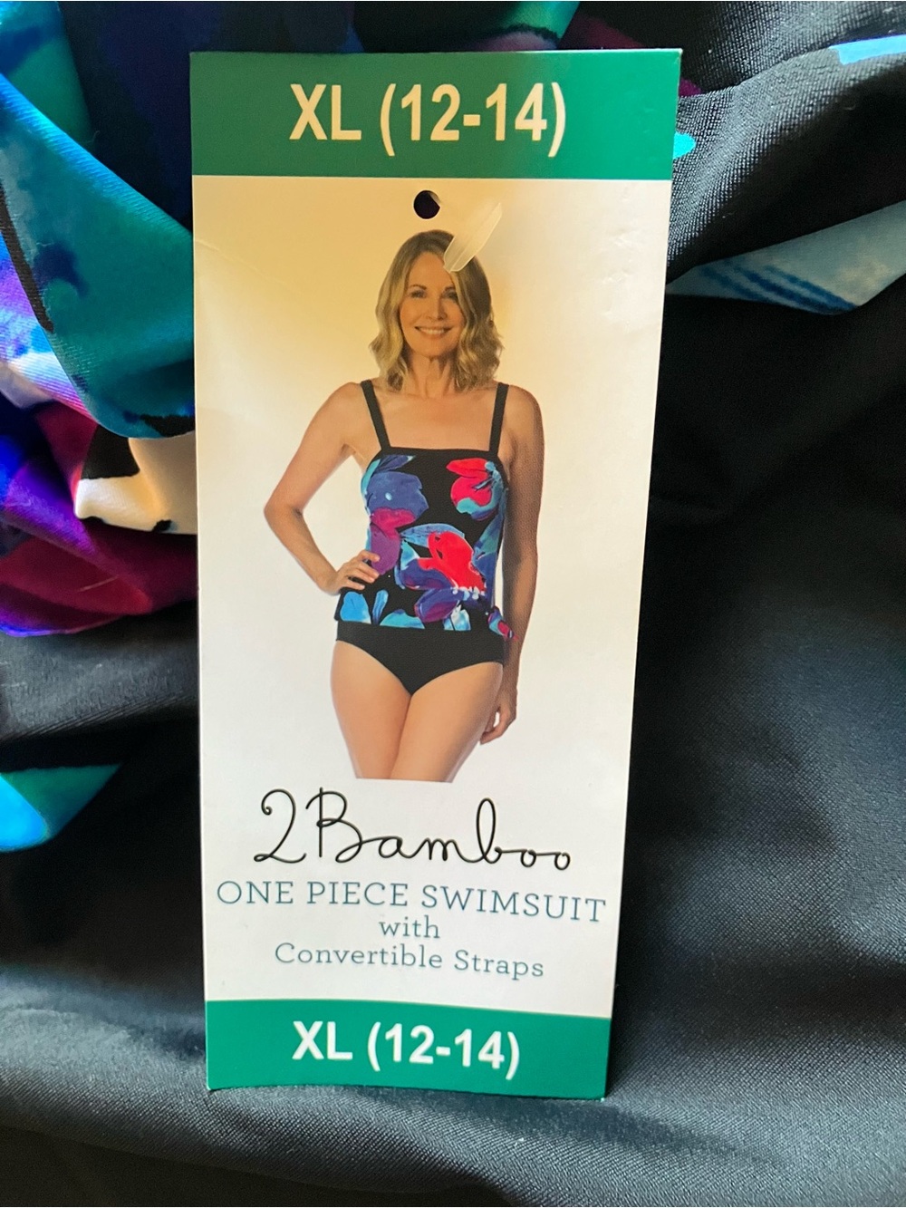 NWT One-piece XL with Convertible/Removable Straps - Women's Floral Swim Suit